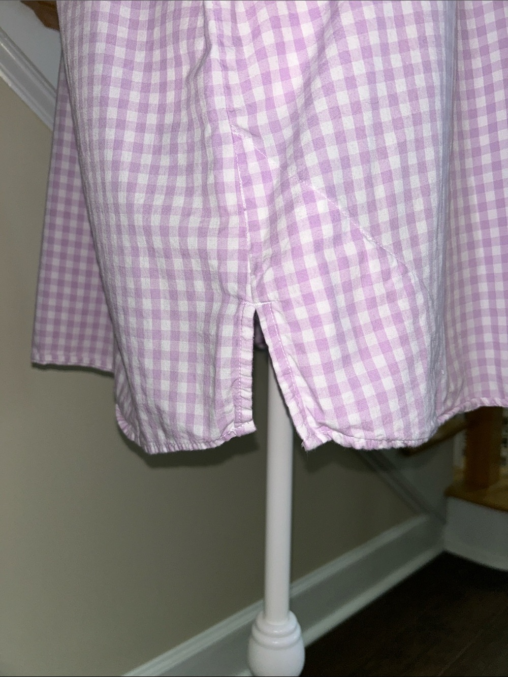 Columbia PFG Women's Lavender Gingham Button-Up Shirt. Great shape. Size XL - Picture 7 of 9